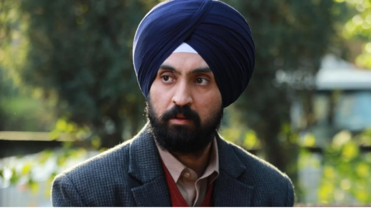 Diljit Dosanjh in Satluj movie poster highlighting the OTT release, story inspired by Jaswant Singh Khalra, and detailed Hindi movie review.