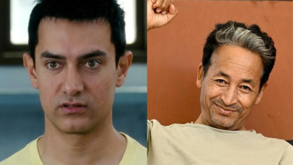 Aamir Khan clarifies that his Rancho character in 3 Idiots was not based on education reformer Sonam Wangchuk during a media interaction.