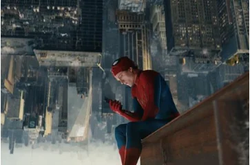 Tom Holland as Spider-Man in Brand New Day movie poster celebrating over 1 billion dollars global box office collection in six days.
