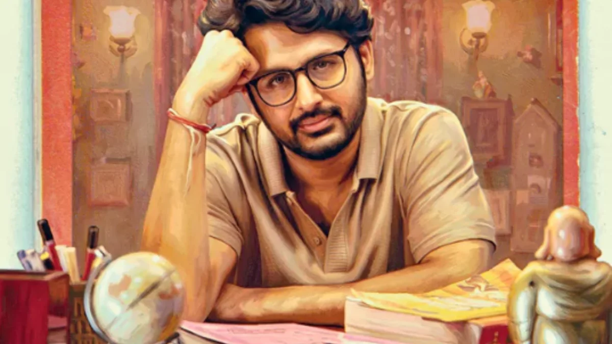 Nithiin in Alias Rukmini movie as Nani unveils the official title glimpse