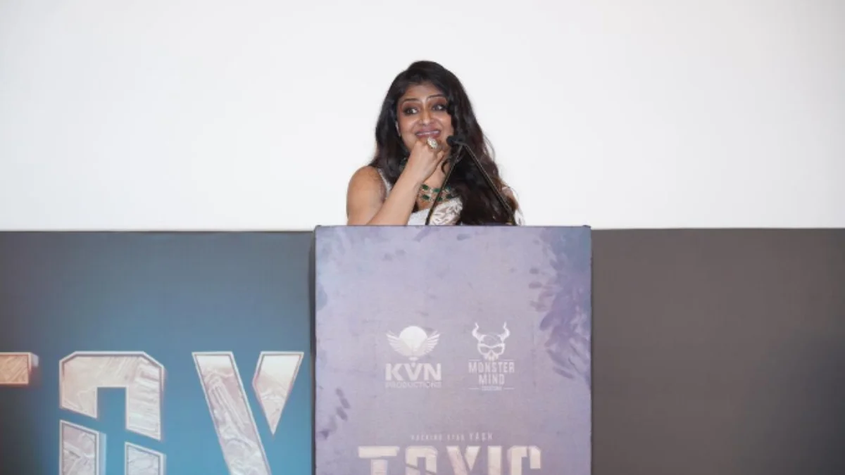 Geetu Mohandas during the trailer-launch event of ‘Toxic’
